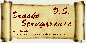 Draško Strugarević vizit kartica